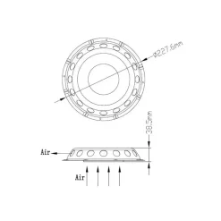 AAA Aérateur passif inox | ø 230 mm*AAA World-Wide Discount