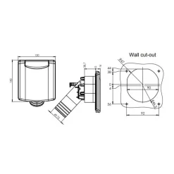 Coupelle Diesel 130 x 145 mm Réservoir D'Eau·Coupelle Remplissage & Boîtier D'Eau