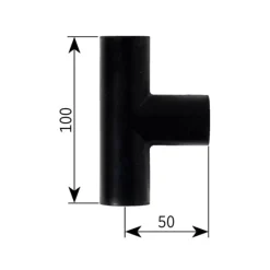 Raccord caoutchouc en T ø 22 mm Accessoire Pour Chauffage Et Combiné·Accessoires Liquide Caloporteur Et Aérothermes