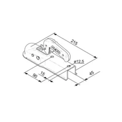 Sale Tête d’attelage AK7 pour tube carré 45 mm Attelage & Matériel Remorque·Tête D'Attelage & Antivol