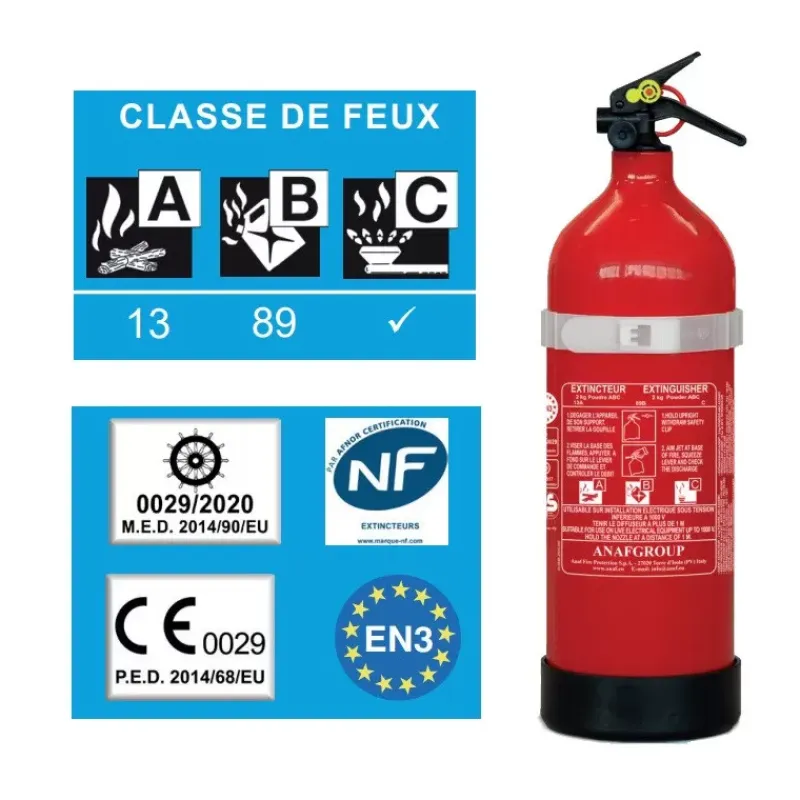 ANAF Extincteur ABC 1 kg | avec support*ANAF Group Online