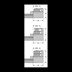 New Embout de rail 4 Race taille 100 Rail & Chariot·Pièce Détachée Pour Rail