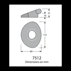 Pad-Eye pour Dyneema*Antal