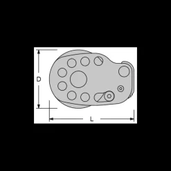 New Poulie plat pont 65 avec bloqueur Taquet, Bloqueur & Chaumard·Bloqueur & Coinceur|Poulie, Anneau De Friction & Palan·Boite À Réas, Poulie Plat-Pont & Renvoi