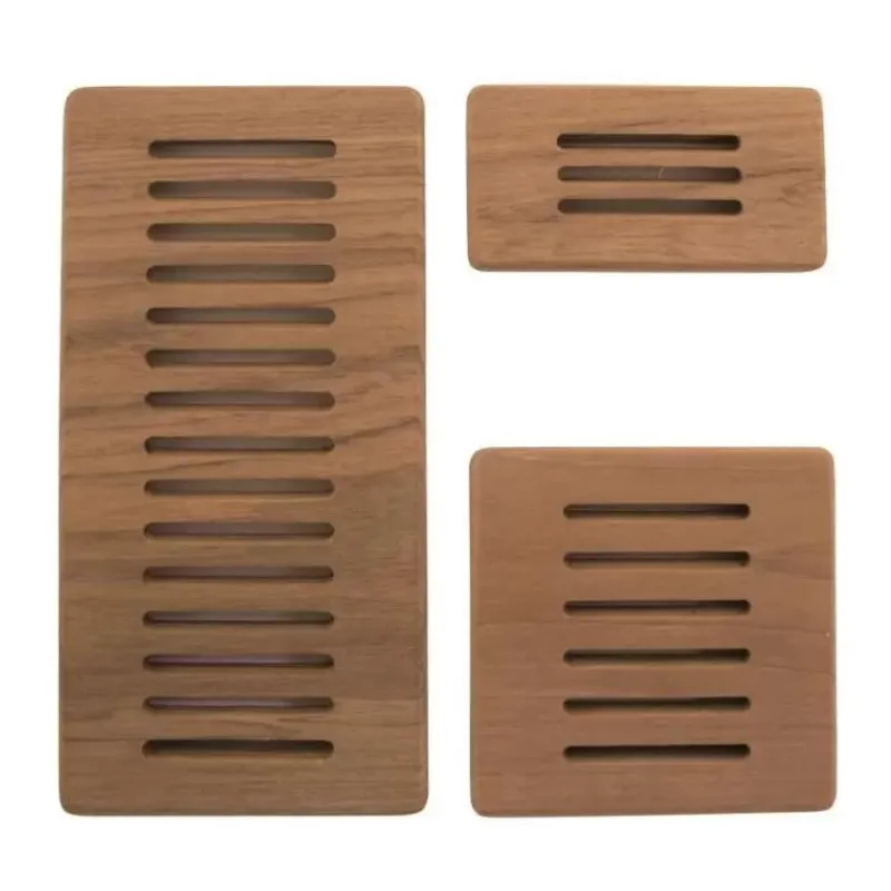 Grille d'aération rectangulaire en teck*ARC Marine New