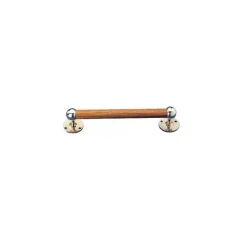Hot ARC Porte-serviettes teck ø 2,5 cm embouts laiton Rangement·Aménagement Salle De Bain|Décoration Marine·Equipement Teck