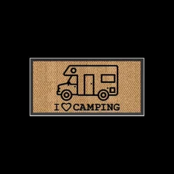 Paillasson I love Camping | Camping-car Campement Extérieur·Paillasson|Vie En Plein Air·Paillasson