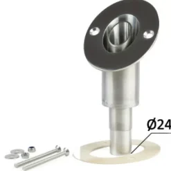 Passe coque échappement inox ø 24 mm*Autoterm