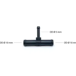 Raccord carburant T | ø 10-5-10 mm*Autoterm Sale