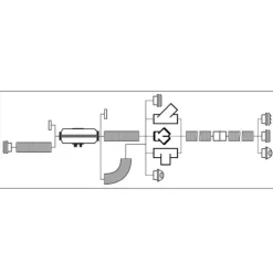 Raccord T Ø 60 mm*Autoterm Clearance