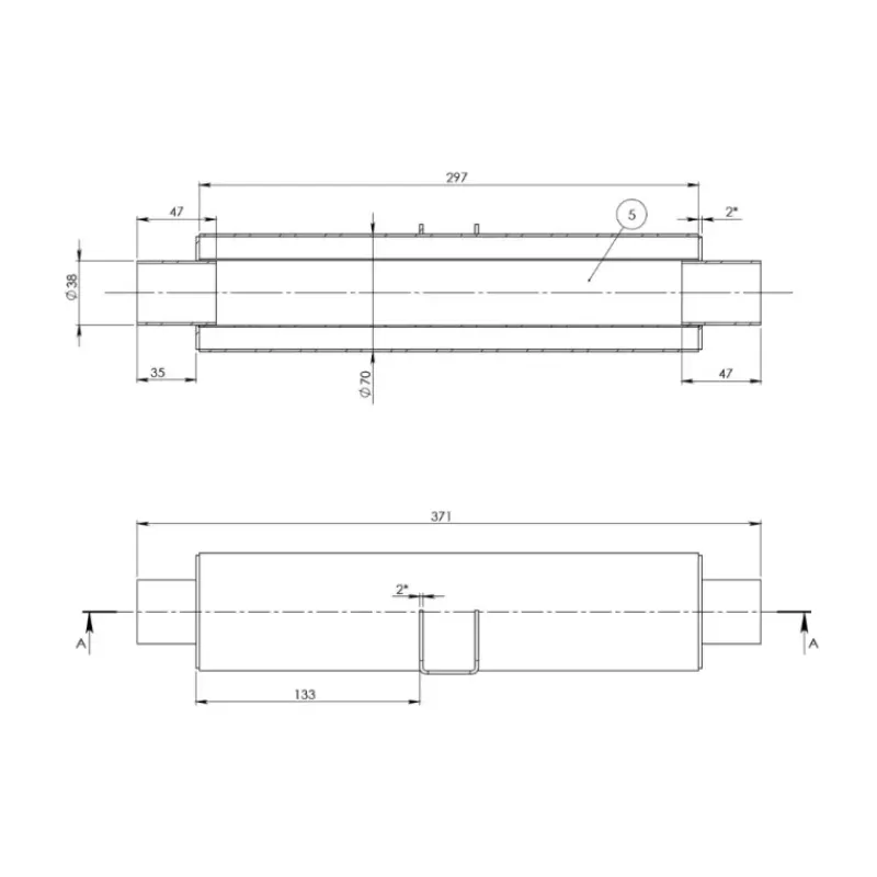 Discount Silencieux d'échappement inox ø 38 mm Accessoire Pour Chauffage Et Combiné·Echappement Et Admission D'Air Chauffage