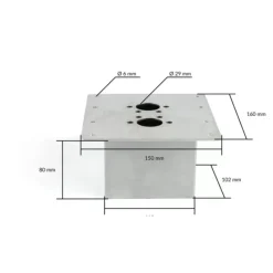 Support de montage plancher 4D*Autoterm Clearance