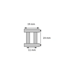 Discount BARTON Chariot rail en I 19 mm 4 roulettes Rail & Chariot·Rail & Chariot À Billes