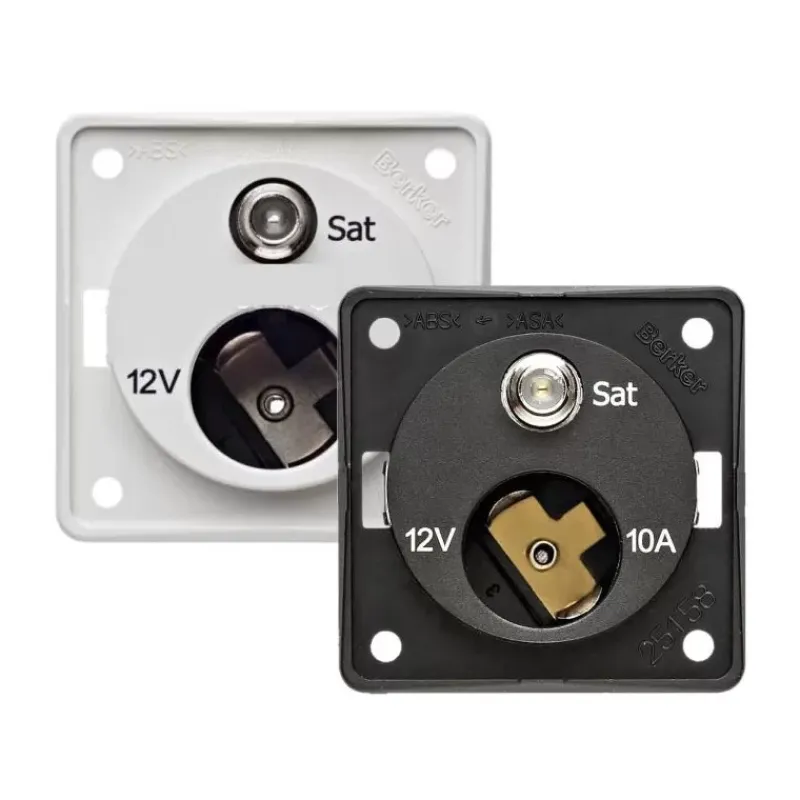 Prise 12V + satellite integro*Berker New