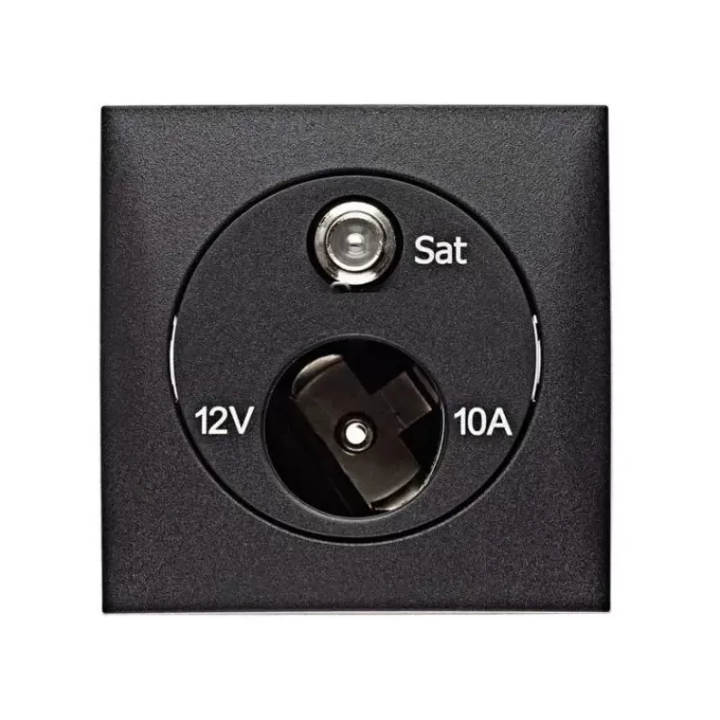 Prise 12V + satellite integro*Berker New
