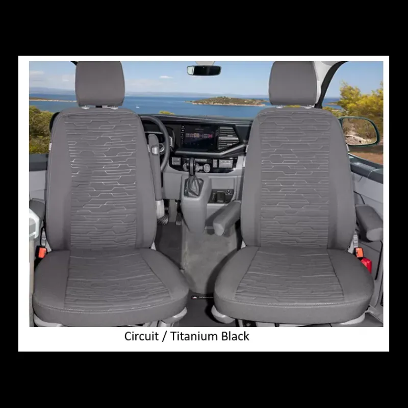 Housses de sièges avant | VW T6 / T6.1 California Beach & Multivan*Brandrup Discount