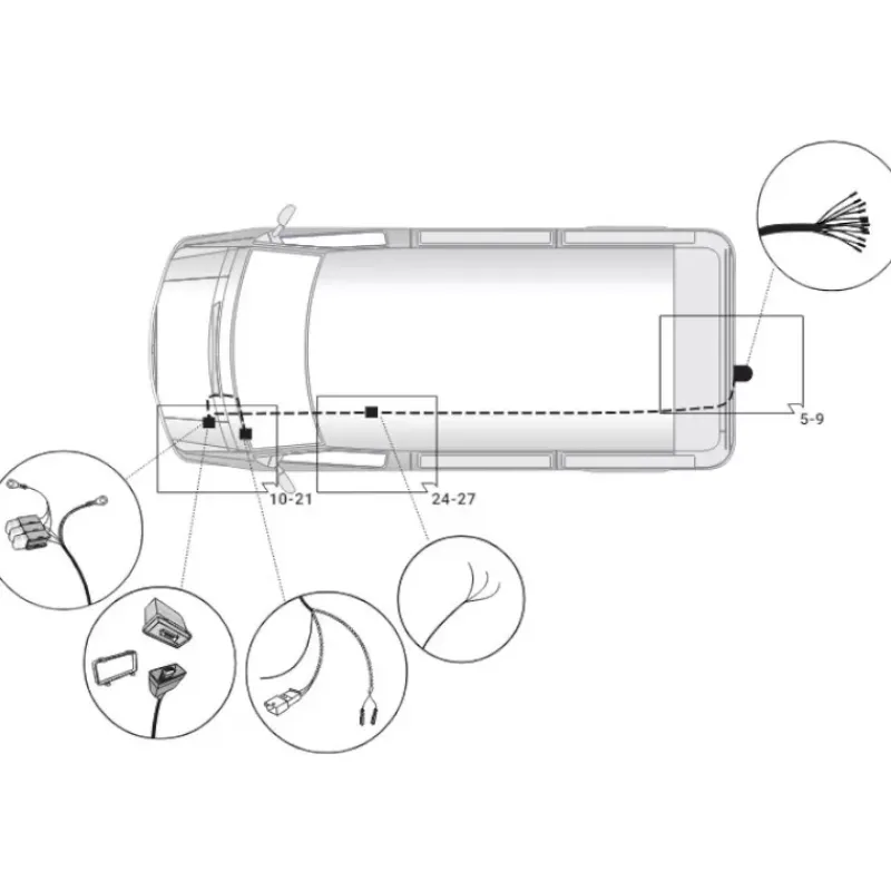 Outlet Faisceaux | VW T5/T6 Non Pré-équipé Vw T4|Attelage & Matériel Remorque·Faisceau D'Attelage