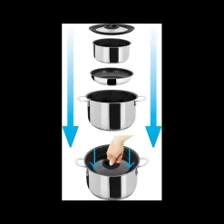 Outlet Batterie de cuisine Academy NG 5 pièces + 1 Cuisine & Vaisselle·Ustensile De Cuisson & Batterie Cuisine|Ustensile De Cuisine & Vaisselle·Cuisson & Ustensile De Cuisson (Casserole, Poêle...)