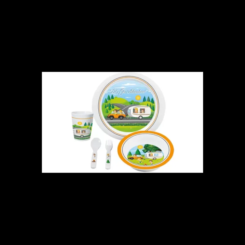 Set vaisselle enfant 5 pièces Let's go adventure*Brunner Discount