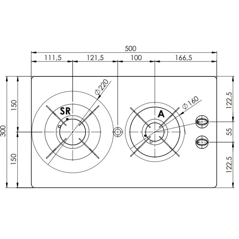 Clearance Burny 2 feux Cristal | PV1357 Appareil De Cuisson Intérieur·Plaque De Cuisson Gaz|Cuisson Intérieure, Réchaud Et Réchaud-Four·Réchaud Et Plaque De Cuisson Gaz