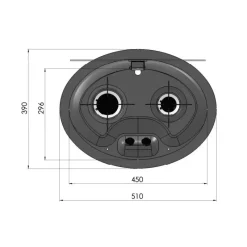 Hot Hoodiny 2 feux | FC1348 Appareil De Cuisson Intérieur·Plaque De Cuisson Gaz|Cuisson Intérieure, Réchaud Et Réchaud-Four·Réchaud Et Plaque De Cuisson Gaz