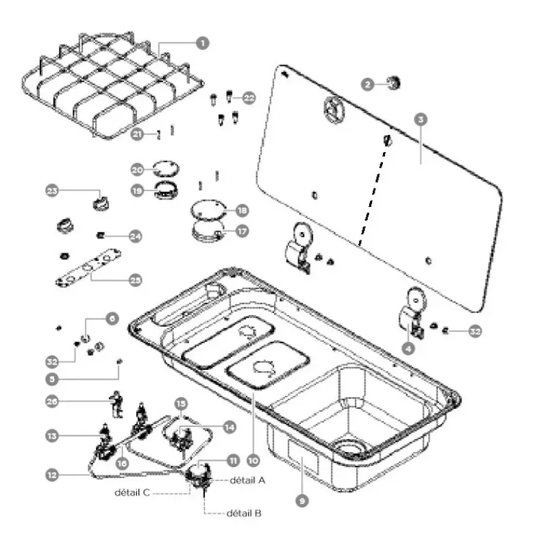 Pièces détachées Combiné FL14XX*Can Outlet