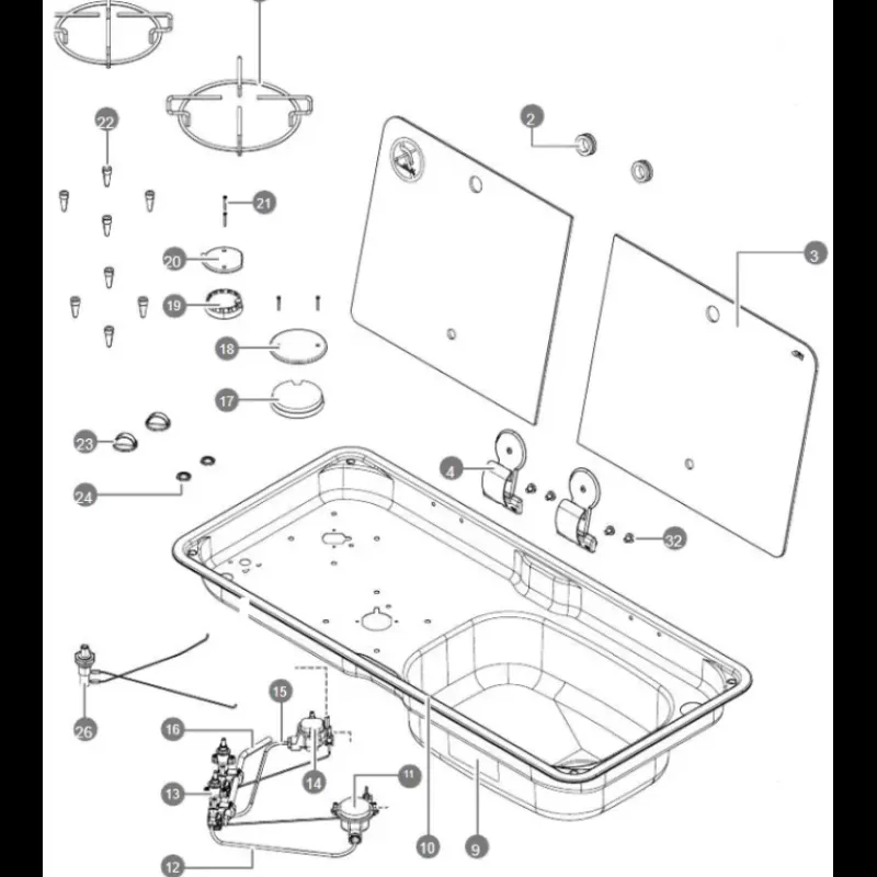 New Pièces détachées FL17XX Appareil De Cuisson Intérieur·Pièce Détachée Pour Appareils De Cuisson|Cuisson Intérieure, Réchaud Et Réchaud-Four·Accessoires Réchaud & Four
