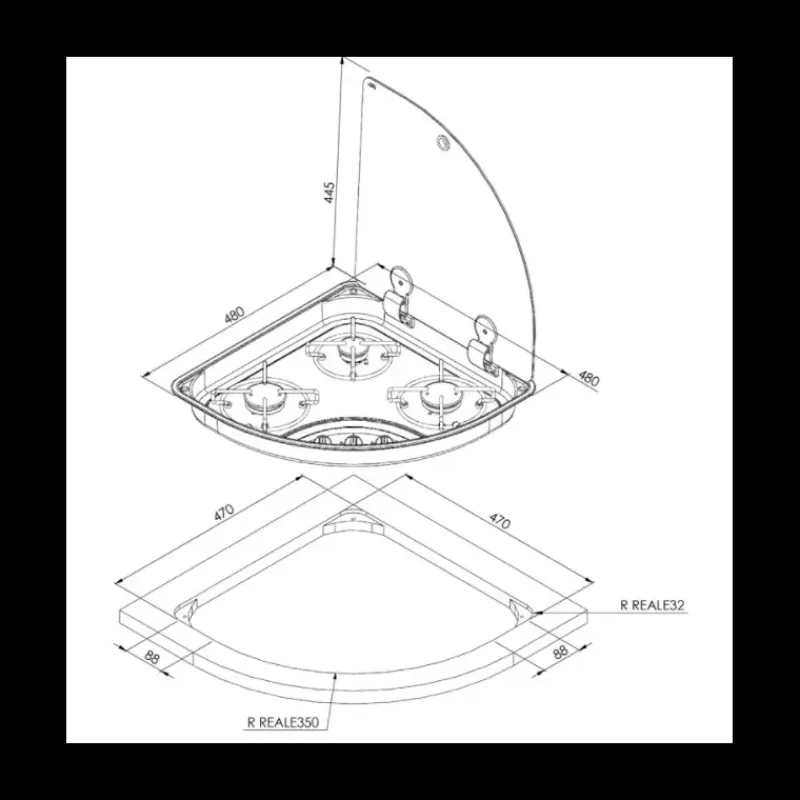 Best Réchaud 3 feux 480 x 480 mm | FC1343 Appareil De Cuisson Intérieur·Plaque De Cuisson Gaz|Cuisson Intérieure, Réchaud Et Réchaud-Four·Réchaud Et Plaque De Cuisson Gaz