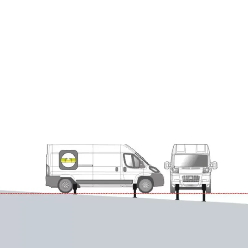 Hot Kit 4 verins de nivellement automatique 12 V | Ducato Fiat Ducato / Boxer / Jumper|Accessoire Extérieur·Vérin & Mise À Niveau