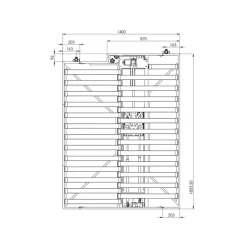 Lit escamotable électrique sur rail*Carbest Hot