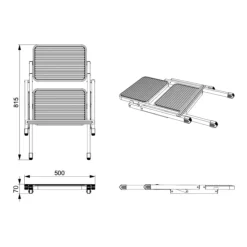 New Marchepied double Accessoire Extérieur·Marchepieds