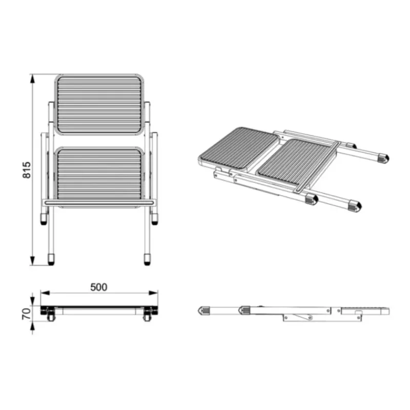 New Marchepied double Accessoire Extérieur·Marchepieds