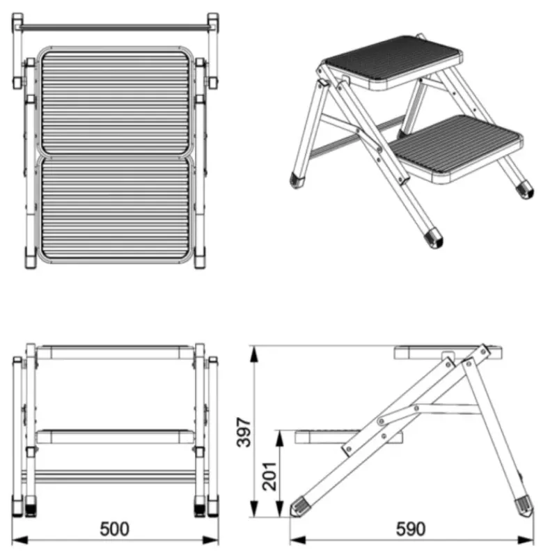 New Marchepied double Accessoire Extérieur·Marchepieds