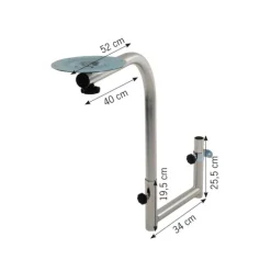 Pied de table en U pivotant confort*Carbest