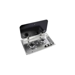 Réchaud 2 feux - 530 x 326 mm*Carbest Clearance