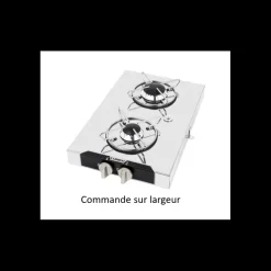 Online Réchaud chrome 2 feux | 440 x 290 mm Appareil De Cuisson Intérieur·Plaque De Cuisson Gaz|Cuisson Intérieure, Réchaud Et Réchaud-Four·Réchaud Et Plaque De Cuisson Gaz