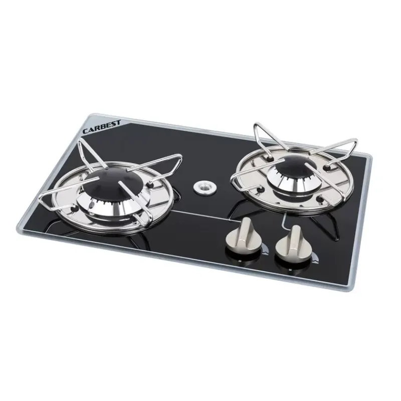 Outlet Réchaud cristal 2 feux | 280 x 380 mm Appareil De Cuisson Intérieur·Plaque De Cuisson Gaz|Cuisson Intérieure, Réchaud Et Réchaud-Four·Réchaud Et Plaque De Cuisson Gaz