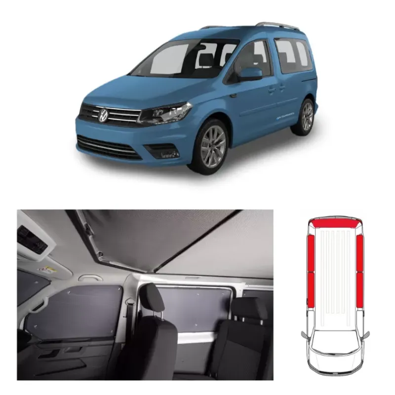 Rideaux isolants arrière 5 pièces | VW Caddy 3*Carbest New