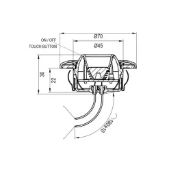 Spot encastré LED ABS*Carbest Clearance