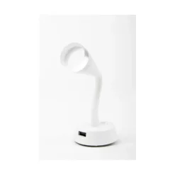 Spot flexible avec port USB - blanc*Carbest Online