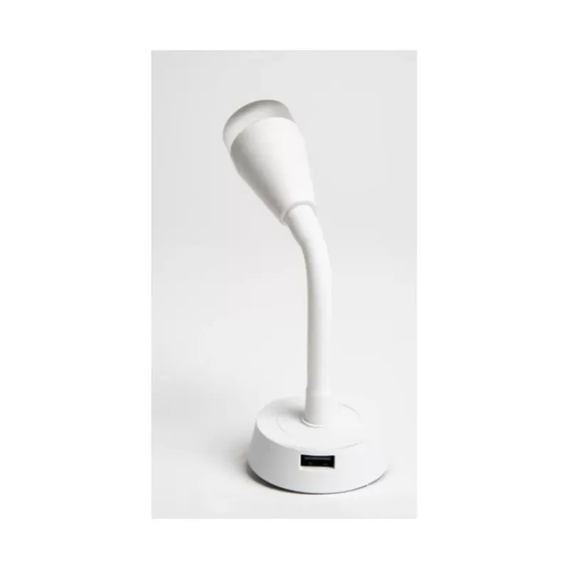 Spot flexible avec port USB - blanc*Carbest Online