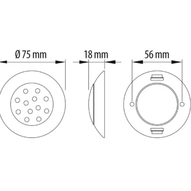 Discount Spot LED ø 75 mm Eclairage & Lampe·Spot Et Plafonnier|Eclairage & Lampe·Plafonnier Et Spot
