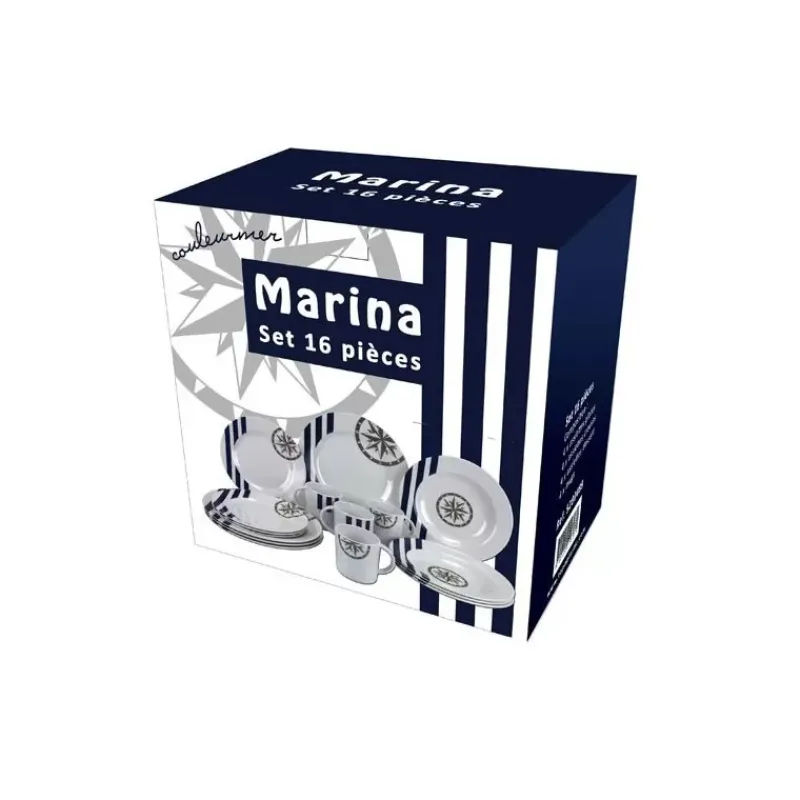 Hot Set 16 Pièces Marina Cuisine & Vaisselle·Vaisselle & Kit Vaisselle|Ustensile De Cuisine & Vaisselle·Set Vaisselle & Vaisselle