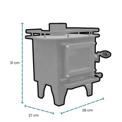 Hot Mini | Poêle à bois 4 kW Poêle Et Chauffage Au Bois·Poêle À Bois