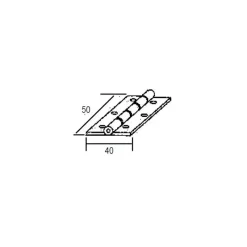 Charnière plate 50 x 40 mm*Decmo Clearance