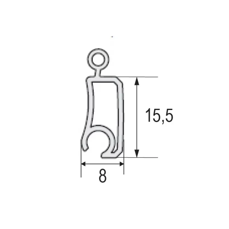 Lame de volet 15,5 mm x 250 cm*Decmo Discount