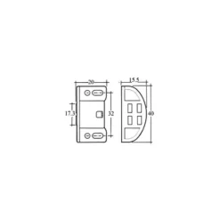 Discount Loqueteau magnétique 40 mm Ameublement & Quincaillerie Intérieure·Loqueteau & Arrêt De Porte|Quincaillerie Marine·Arrêt De Porte & Loqueteau