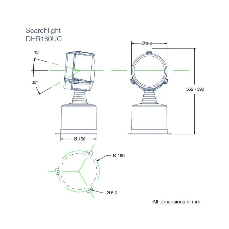 Projecteur LED 180UC*DHR New