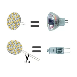 Ampoule 10 LED Blanc chaud*Dixplay