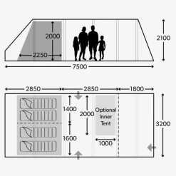 Sale Ascension FTX 401 Toile De Tente Gonflable·Tente Gonflable 4 Personnes